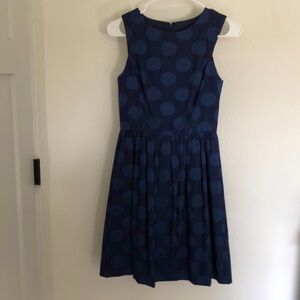 Navy ivy + b1u Dress, Size 2, Polka Dots, Knee Length, Fit and Flare